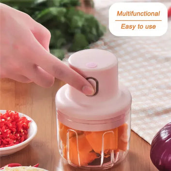 **Mini USB Rechargeable Food Chopper – 250ml**