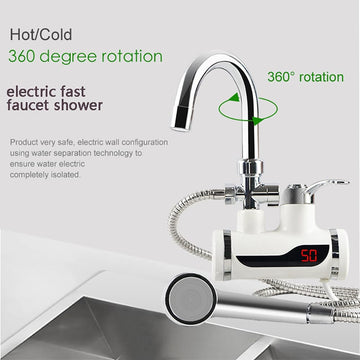 **Instant Electric Hot Water Faucet with Hand Shower**